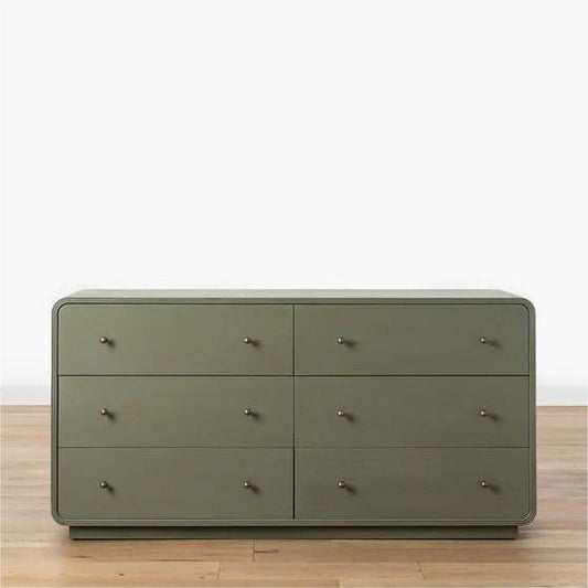 Acacia Wood Dresser With Laurel Green Finish