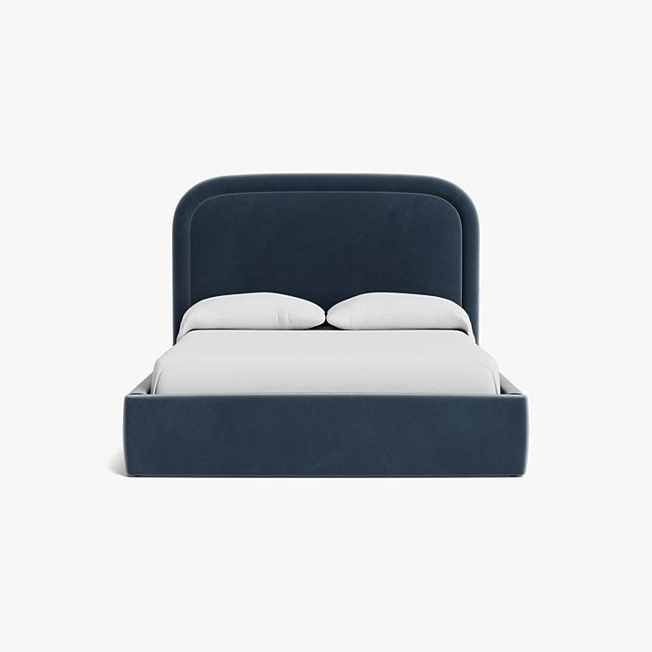 Blue Harbor Velvet Upholstered Bed