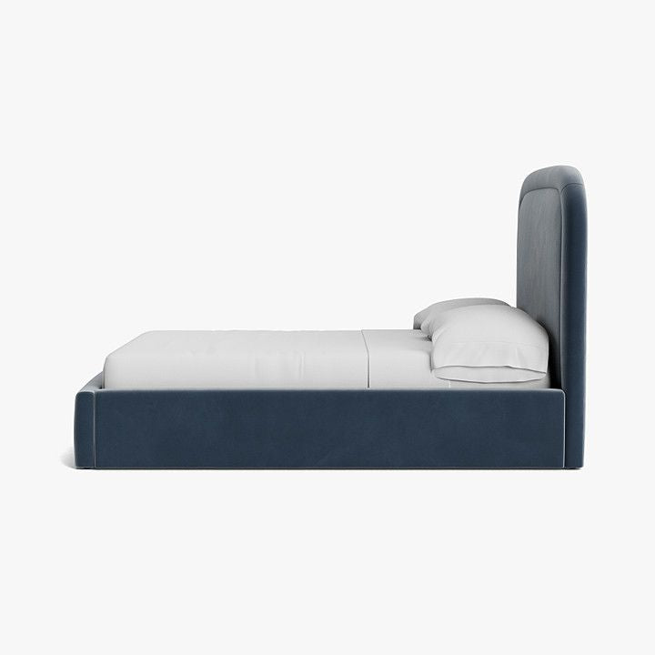 Blue Harbor Velvet Upholstered Bed