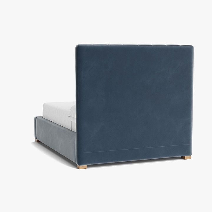 Elegant And Luxurious Blue Harbor Velvet Upholstered Bed